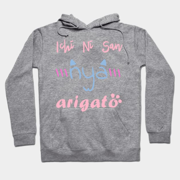 Nya! Arigato Hoodie by SirTeealot